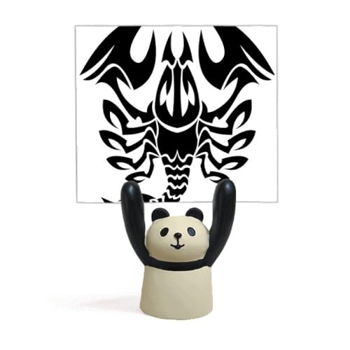 Porte-photo et support pour mémo constellation Scorpion motif panda zodiaque