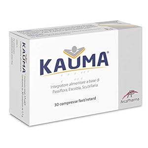 KAUMA. L’alternativa naturale alle benzodiazepine sintetiche. Compressa bistrato con azione fisiologica calmante e rilassante.