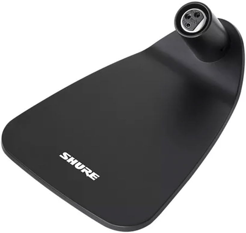 Shure Centraverse CVD Desktop Base for 12" and 18" Gooseneck Microphones - Black, with Attached 12' XLR Cable XLR (CVD-B)