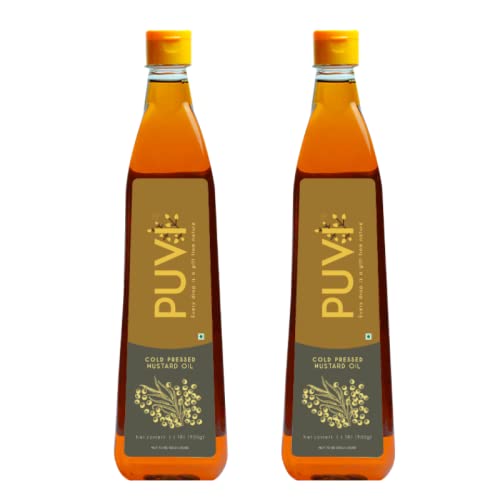 PUVI 2L Cold Pressed Mustard Oil (Slow grind Ghani made | Additives free | True cold pressed) - (1ltr*pack of 2) (B09JM5RQRK) Amazon Price History, Amazon Price Tracker