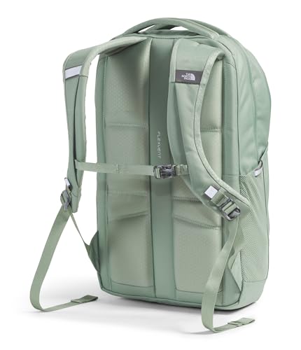 Image of The North Face Women's Vault Everyday Laptop Backpack - Commuter Travel Bag, Water-Repellent, Spacious Main Compartment, Slate Moss /White Dune, One Size