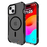 Case-Mate Tough Grip Smoke Black iPhone 15 Case [16ft D3O Drop Protection] [Compatible with MagSafe] Magnetic Phone Case with Textured Grip for iPhone 15 6.1', Anti-Scratch, Shock Absorbing Materials