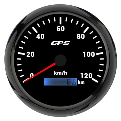 JX^ 7F LED jo[T 110MM GPS Xs[h[^[Q[W 60/80/120/200KMH 80MPH Xs[hQ[W[^[ I[goC } {[g ԗp y