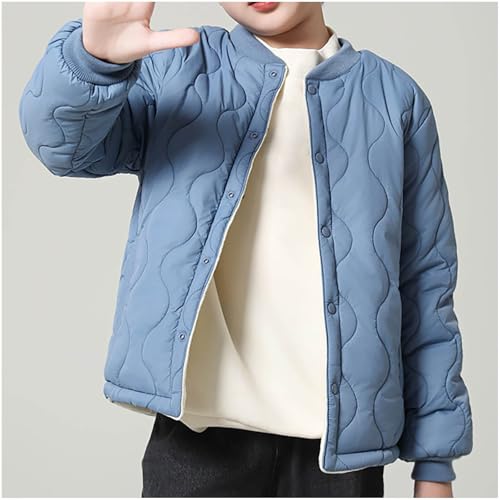 Girls Winter Coat Fall Warm Preppy Cute Cotton Padded Jacket Lightweight Long Sleeve Buttons Outwear with Pockets4