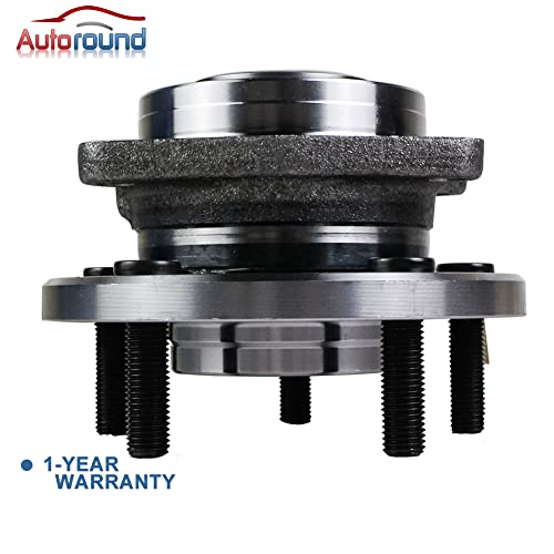 Autoround 513263 [2-Pack] Front Wheel Hub And Bearing Assembly Fit For Chrysler 200 2011-2014, Sebring/Cirrus 2007-2010, Dodge Avenger 2008-2014 5 Lug (Abs Encoder) #TOP6