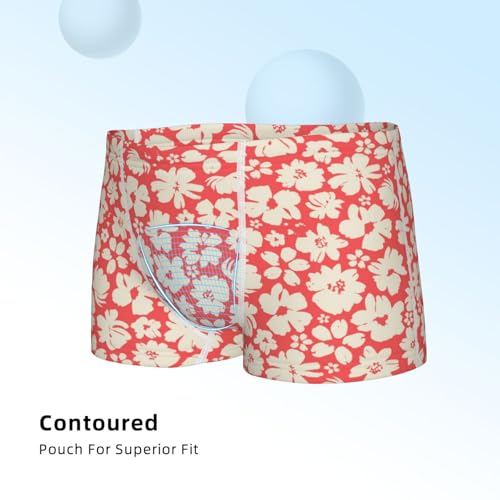 Boys' Cotton Boxer Brief Soft Underwear-Beige Flowers4