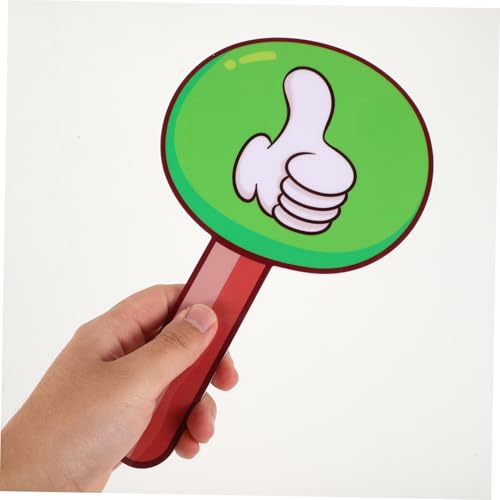 Paddle de votación pequeño STOBOK 2 piezas PVC miniatura 3