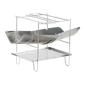 焚き火台 超軽量 軽量 コンパクト ステンレス製 折りたたみ式 焚火台 組立式 ファイアスタンド 焚き火スタンド 小型 キャンプ ソロキャンプ たきび 焚火 焚き火 バーベキュー BBQ コンロ" 