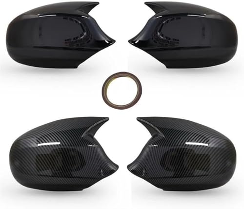 Coques de rétroviseur pour BMW E90 E91 E92 E93 LCI Facelift look carbone