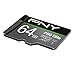 PNY 64GB PRO Elite Class 10 U3 V30 microSDXC Flash Memory Card - 100MB/s, Class 10, U3, V30, A2, 4K UHD, Full HD, UHS-I, Micro SD