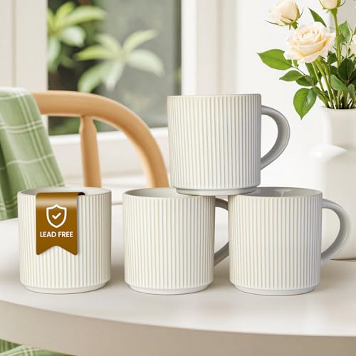DeeCoo Matte White Mugs