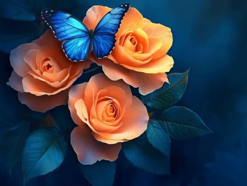 Pintar por números kit de regalo original para mujer lienzo mariposa