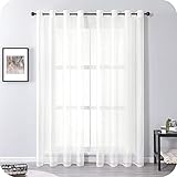 Einfache Installierung: 8 Metallösen per Gardine (Innendurchmesser: 4 cm). Die Ösen sind auch sauber eingenäht. Einfach an Gardinenstange aufzuhängen. Sie können reibungslos diese Öesenvorhänge schieben