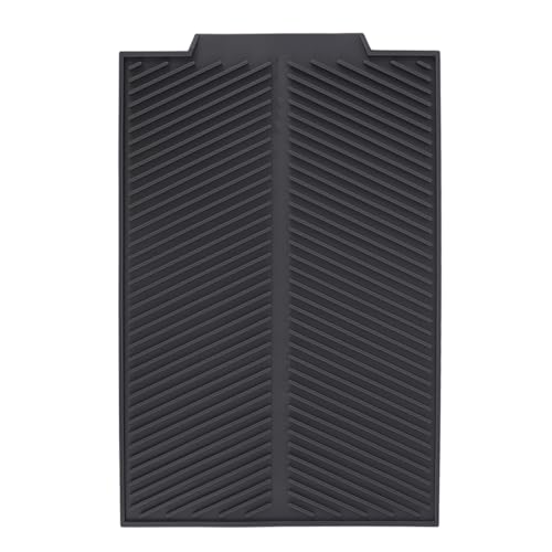 LYNDMBD Tapete escurridor de Platos para encimera de Cocina, Almohadilla Grande de Silicona para secar Platos, tapete Plegable para Fregadero, tapete escurridor de Silicona Multiusos, Tape