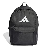 adidas Unisex Classic 3BARS Backpack, Black / White, One Size
