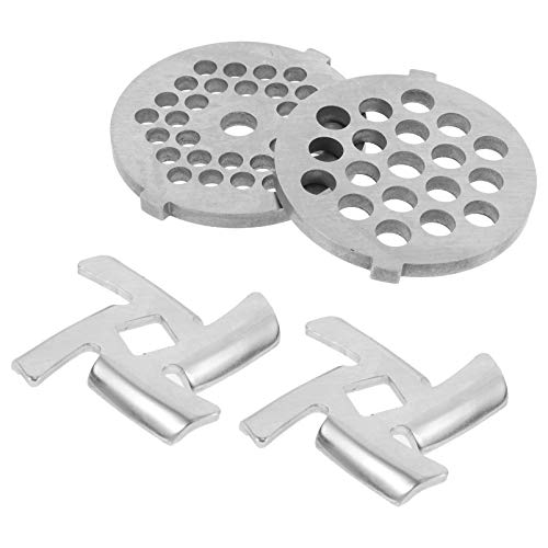 UPKOCH 4Pcs Placa Discos para Picadora de Alimentos Moedor De Carne Em Aço Inoxidável Moedor de Carn