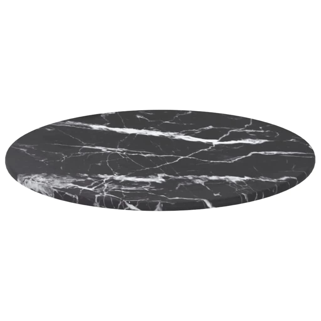 vidaXL Plateau de rechange pour table ronde, robuste, en verre trempé, 500 mm