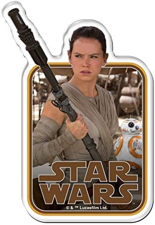 WinCraft Star Wars Star Wars Star Wars/New Trilogy Rey EP7 Carded Premium Acrylic MagnetWinCraft Star Wars/New Trilogy Rey EP7 Carded Premium Acrylic Magnet, Multicolor, NA image 2