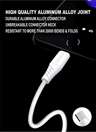 Image of DUDAO Unbreakable Fast Charging Cable Or Micro USB Cable For Charging And Data Sync (1 Meter, White)