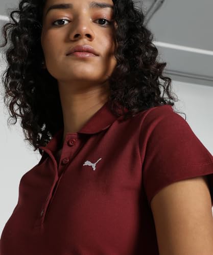 Image of Puma Women's Polo T-Shirt | Cotton Regular Fit Short Sleeve Polo with Ribbed Collar & Button Placket | Classic Everyday T-Shirt for Casual, Sport & Streetwear