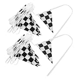 Gatuida 2pièces Drapeau Fanion Triangulaire Décoration Bannière Pour Fête Anniversaire...