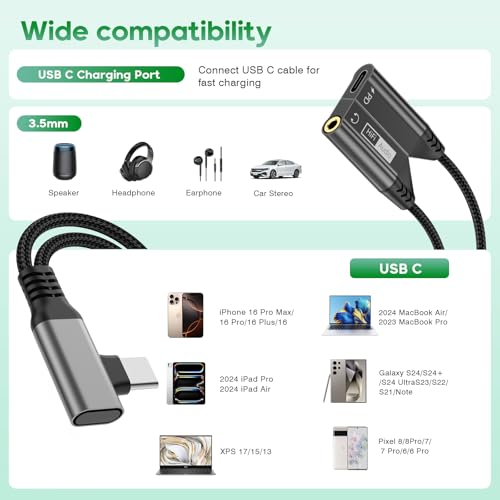 Adaptateur USB C angle droit résout le manque de prise jack sur iPhone 15 - 4