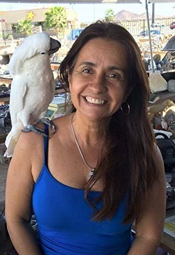 Green Tourmaline Crystal Hand Wrapped Stone Pendant in Silver - Image 7