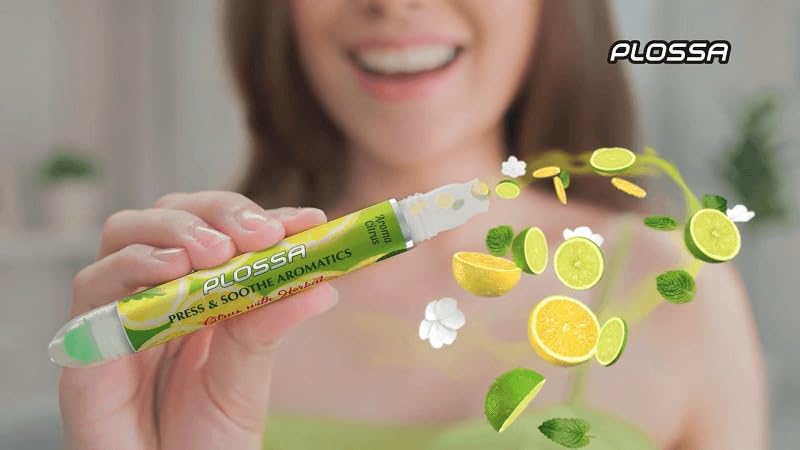 Aromatherapy Rollon plus Inhaler Citrus, 10 ml (Pack of 5)