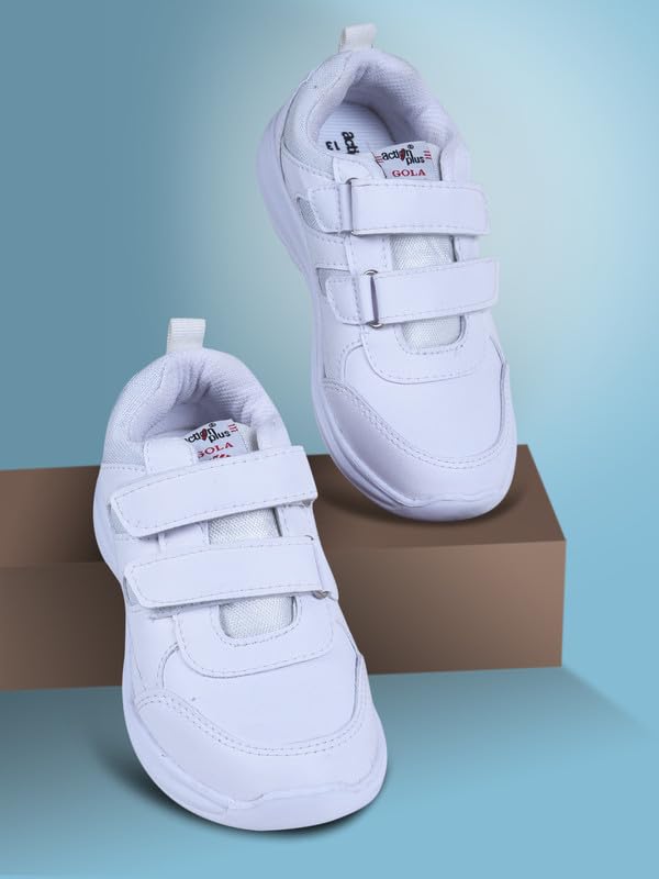 Image of ACTION School Shoes for Boys & Girls - Eva Sole Ultra Lightweight, Extra Cushion Footbed, Durable, Long-Lasting, Anti-Germ Technology for Odour-Free Comfort, Men's Size 11 UK Also Available