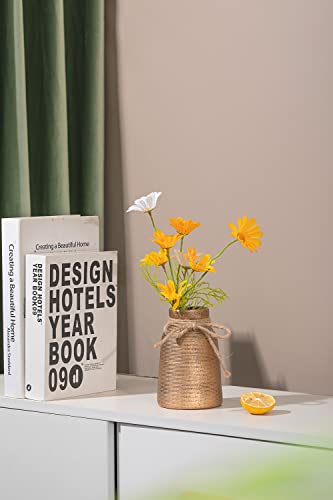 Galouro Vase -Flower Vase, Small Vases For Décor, Ceramic Vase For Shelf Décor, Table Décor, Decorative Vase For Bookshelf, Fireplace Mantle, Office, Centerpieces, Petite Farmhouse Décor #TOP4