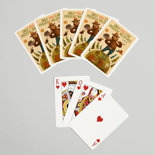 Juego de Cartas Poker Smokey Bear 52 naipes miniatura 7
