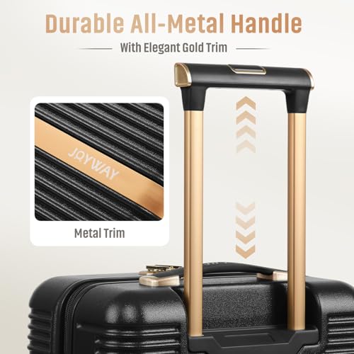 Valise de luxe Joyway de 20 pouces, le bagage moderne et robuste noir