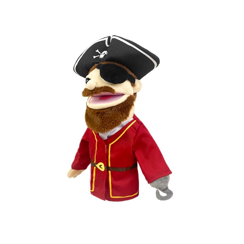 LOMTRATS Theater Hand Puppets for kids,Includes Teacher, policeman, farmer, pirate, detective - Image 3