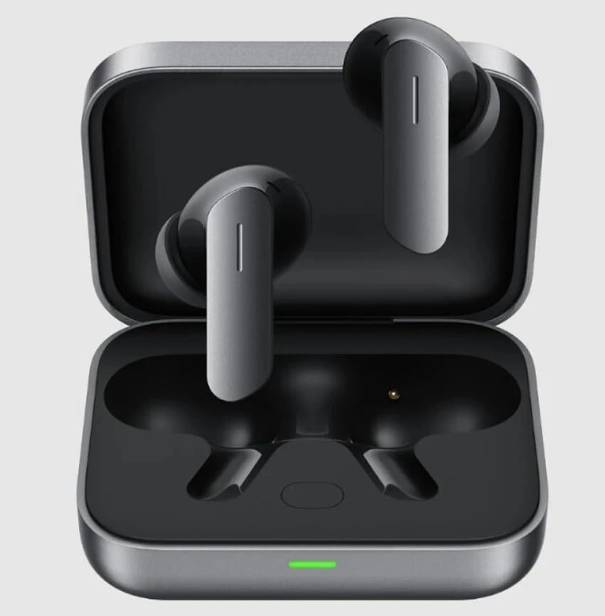 Image of realme Air 7 True Wireless Earbuds, 52dB Active Noise Reduction, Hi-Res Sound, LHDC, 12.4mm Dynamic Bass Driver, 6 Mics Clear Call, 52H Battery, Bluetooth 5.4, IP55 Water Resistance (Slate Gray)