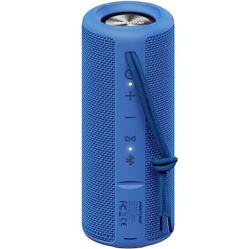 Enceinte Bluetooth sans fil portable d'extérieur MIATONE bleu pour vos pique-niques