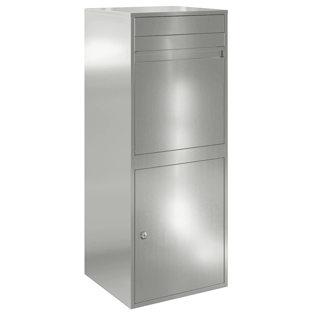 vidaXL Boîte de dépôt de Colis avec Stockage Argenté 47,5 x 38 x 59 cm