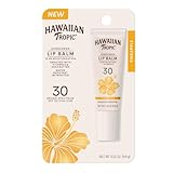 Hawaiian Tropic Lip Sunscreen SPF 30, Pineapple | SPF Lip Balm, Beach Essentials, Travel Size Sunscreen for Lips, 0.3oz