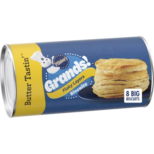 Pillsbury Grands! Flaky Layers Butter Tastin' Refrigerated Biscuit Dough, 8 Ct, 16.3 oz