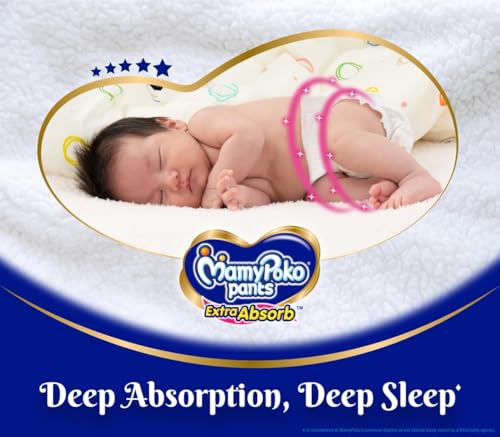 Image of MamyPoko Pants Extra Absorb Baby Diapers, Large (L), 36 Count, 9-14 kg
