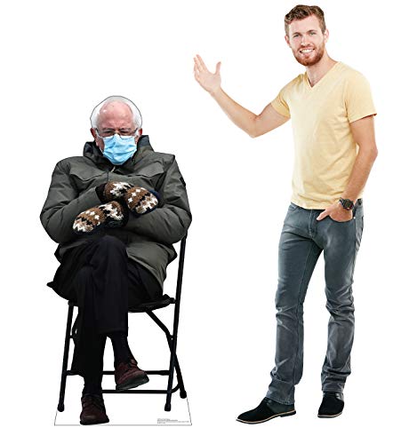 Image of Cardboard People Bernie Sanders Meme Life Size Cardboard Cutout Standup
