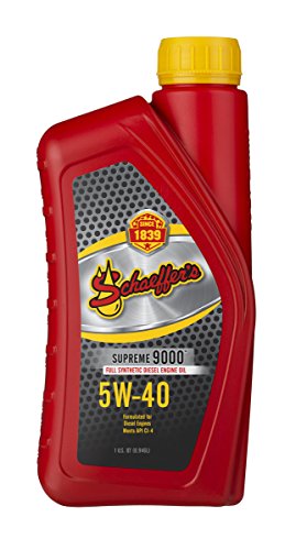 Schaeffer Manufacturing Co. 9000-012S Supreme 9000 Full Synthetic Engine Oil, 5W-40, 1 quart