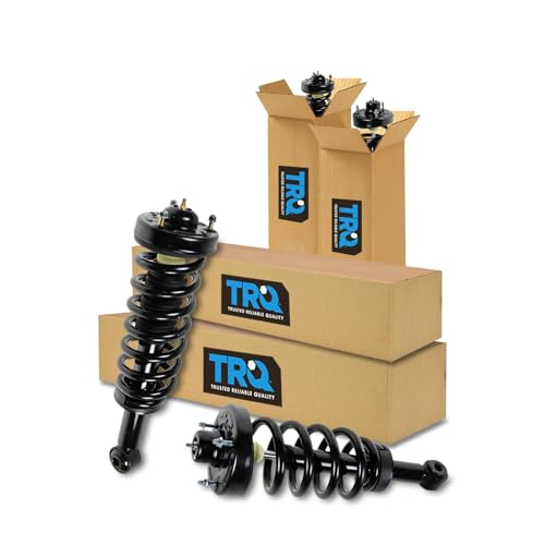 Image of TRQ Front and Rear Strut & Coil Spring Assembly Set Driver & Passenger Sides Compatible with 07-13 Ford Expedition Lincoln Navigator