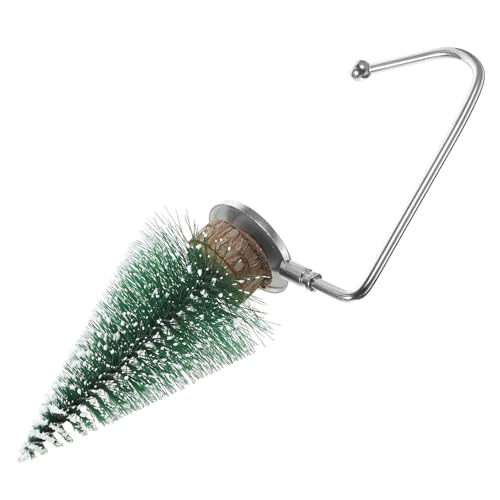 FONDOTIN Gancio per Calze di Natale in Lega e Legno Appendiabiti Natalizio Resistente per Mensola e Caminetto Porta Calze Decorativo per Casa Ristorante e Hotel Durante le Feste