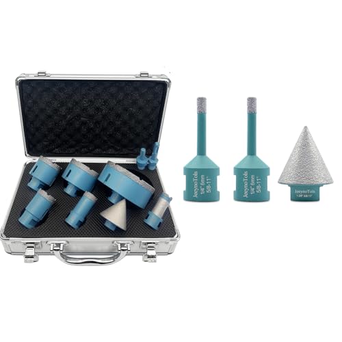 Kit de brocas de diamante 12 piezas con adaptadores miniatura 1