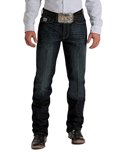 Cinch Western Denim Jeans Men Silver Perform 30 x 34 Dark MB98034007