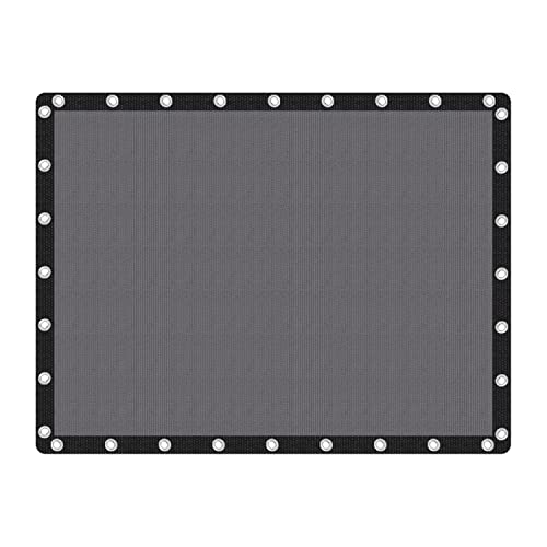 VICLLAX 90 % Schattenstoff, Sonnenschutz Tuch, Sichtschutz Segel mit verstärkten Ösen, für Außenbereich, Terrasse, Garten, Pergola, 30,6 x 4,6 m, Dunkelgrau
