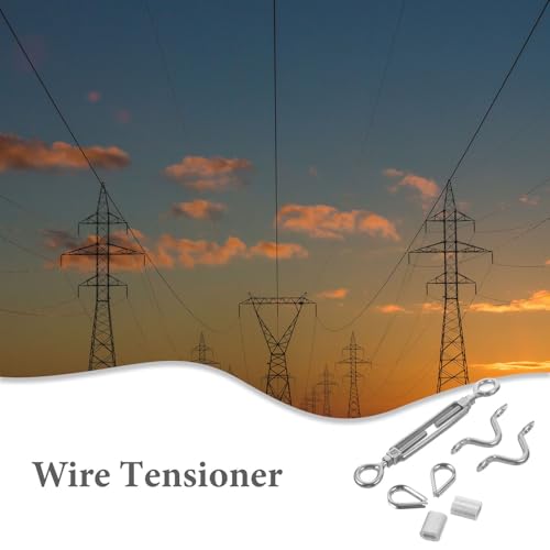 TIDTALEO Tensor de Cable de Acero Inoxidable 1/8 Pulgada para Tensionar Cable Industrial y Tensar Cables miniatura 3