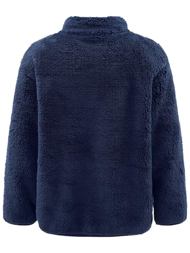 Linjinx Kids Girls Boys Fleece Full-Zip Jacket Coat with Pocket Fall Winter Warm Outerwear Snowsuit4