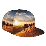 Casquette de baseball imprimée Caravan of Camels, chapeau de protection solaire élégant, chapeau de camionneur, adapté pour les voyages et la randonnée en plein air