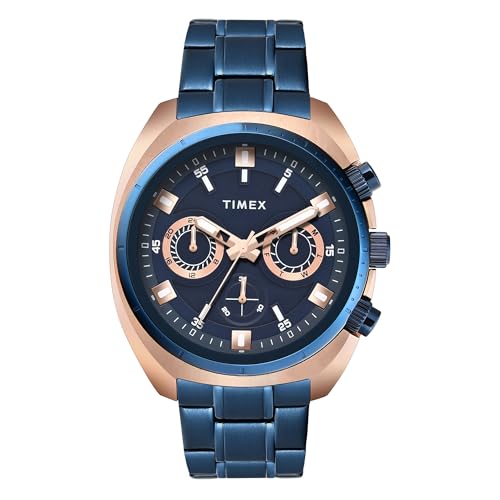 Image of TIMEX Blue Round Dial Analog Men's Watch - TWEG28203